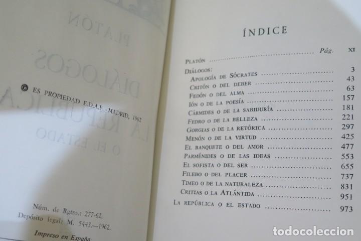 Libros de segunda mano: 1962.- OBRAS. PLATON. EDAF - Foto 2