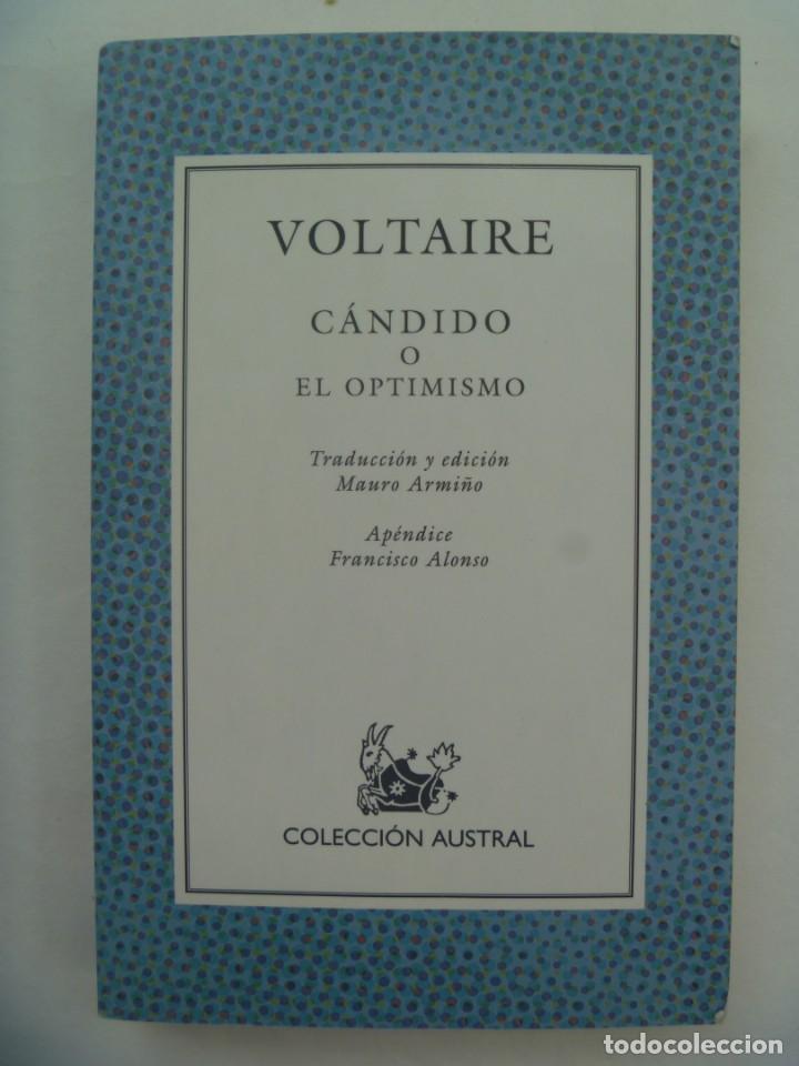 Libros de segunda mano: CANDIDO O EL OPTIMISMO, DE VOLTAIRE . AUSTRAL, 2001 - Foto 1