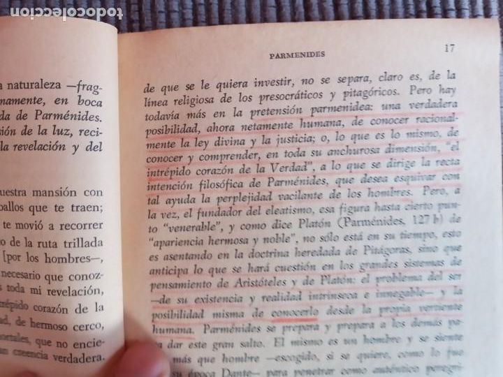 Libros de segunda mano: PARMENIDES. PLATON. AGUILAR 1966. - Foto 4