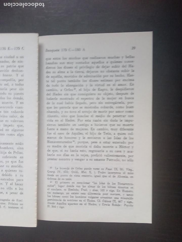 Libros de segunda mano: Platon. El Banquete, Fed&oacute;n y Fedro. - Foto 2