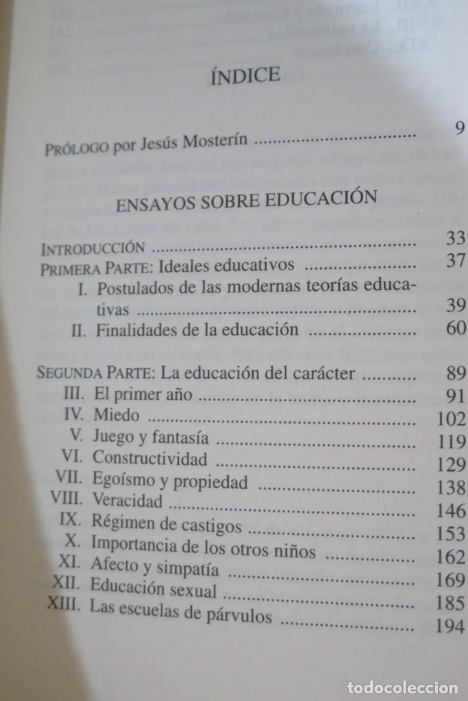 Libros de segunda mano: SOBRE EDUCACI&Oacute;N. BERTRAND RUSSELL - Foto 2