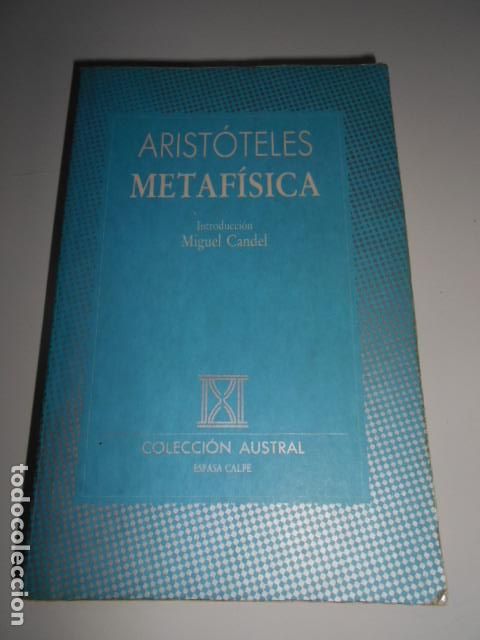 Libros de segunda mano: Arist&oacute;teles Metaf&iacute;sica Austral