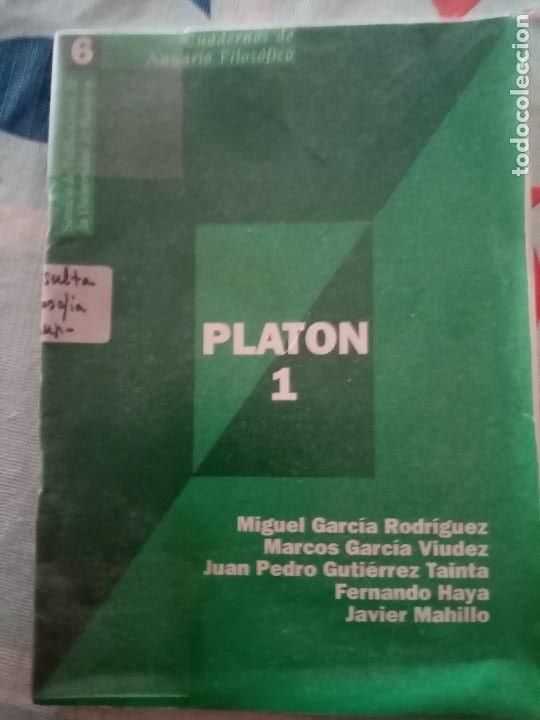 Libros de segunda mano: Cuaderno de anuario filos&oacute;fico Plat&oacute;n Varios autores