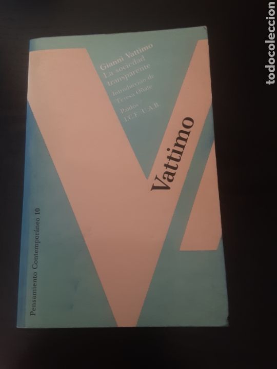 Libros de segunda mano: La sociedad transparente. -Gianno Vattimo- - Foto 1
