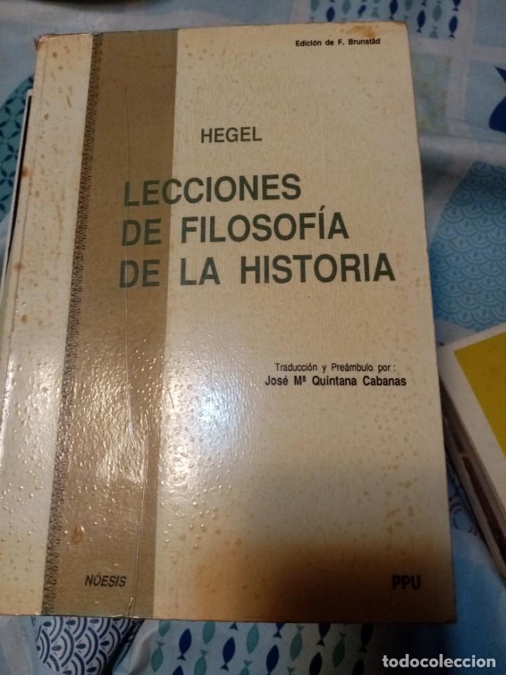 Libros de segunda mano: Lecciones de filosof&iacute;a de la historia de Hegel Ed. PPU Introducci&oacute;n de Jose M&ordf; Quintana Cabanas