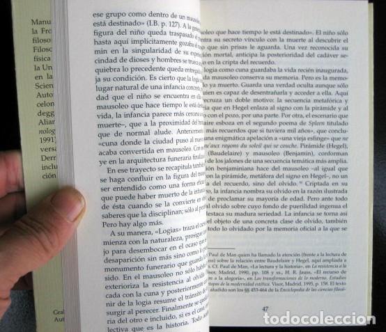 Libros de segunda mano: Ciudad de la memoria. Infancia de Walter Bejamin. Manuel E. V&aacute;zquez - Foto 3