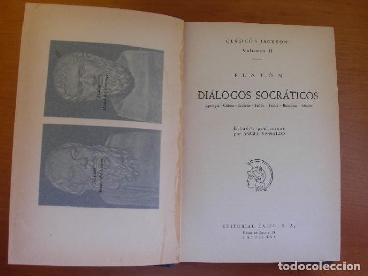 Libros de segunda mano: DI&Aacute;LOGOS SOCR&Aacute;TICOS / PLATON - Foto 2