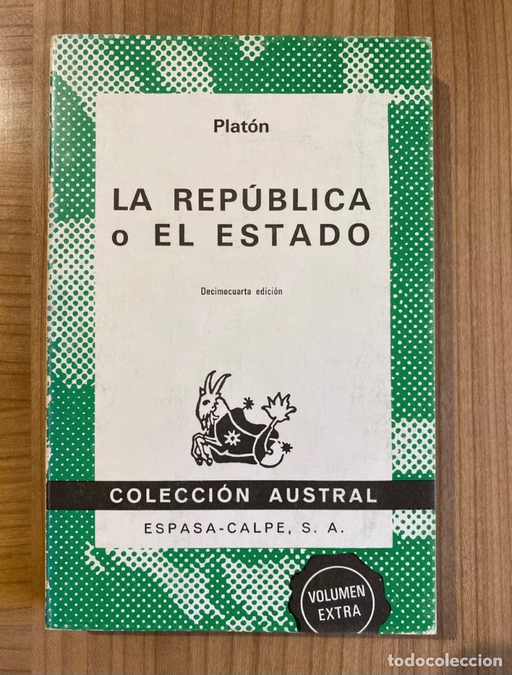 Libros de segunda mano: LA REP&Uacute;BLICA O EL ESTADO | Plat&oacute;n - Foto 1