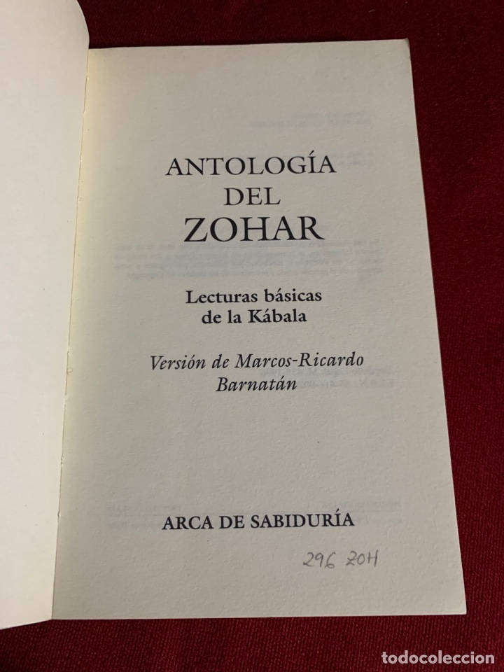 Libros de segunda mano: Antolog&iacute;a del Zohar. Ed. EDAF - Foto 3