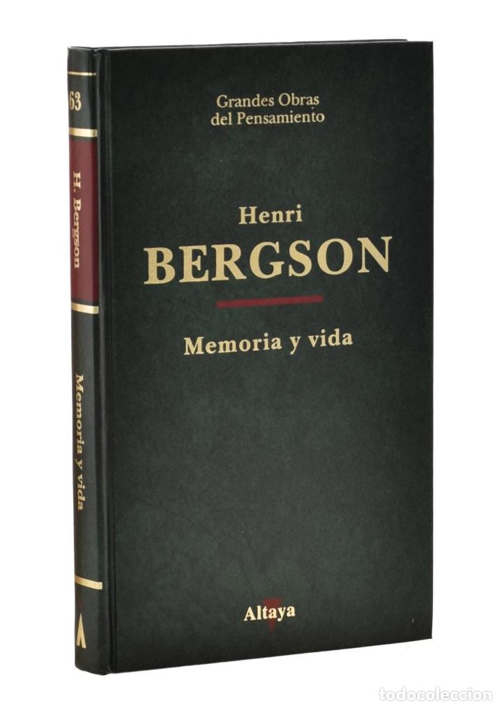 Libros de segunda mano: MEMORIA Y VIDA - BERGSON, Henri - Foto 1