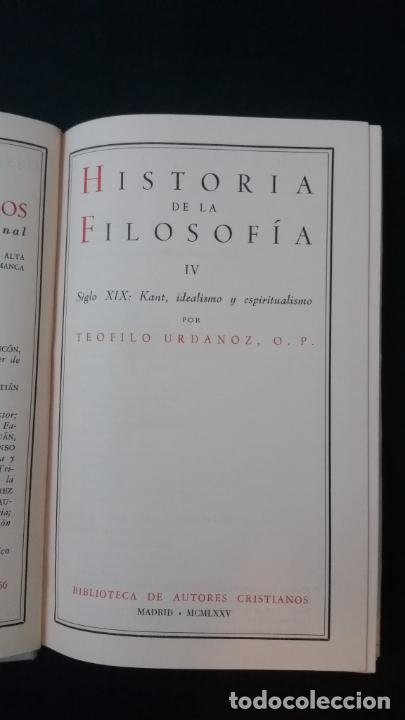 Libros de segunda mano: GUILLERMO FRAILE / TEÓFILO URDANOZ. Historia de la filosofía. 8 tomos - BAC - Foto 9 - 299480508