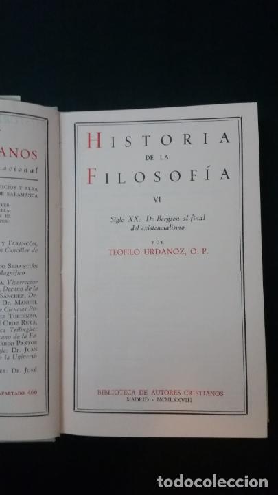 Libros de segunda mano: GUILLERMO FRAILE / TEÓFILO URDANOZ. Historia de la filosofía. 8 tomos - BAC - Foto 11 - 299480508