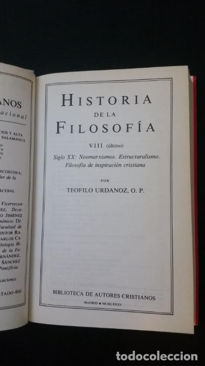 Libros de segunda mano: GUILLERMO FRAILE / TEÓFILO URDANOZ. Historia de la filosofía. 8 tomos - BAC - Foto 13 - 299480508