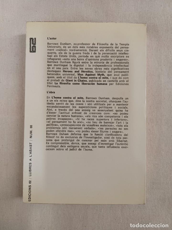 Libros de segunda mano: DUNHAM, BARROWS. L HOME CONTRA EL MITE - Foto 2