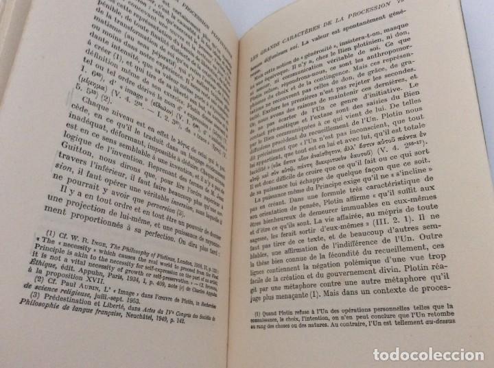 Libros de segunda mano: La procession plotinienne, Por Jean Trouillard, 1955. - Foto 6 - 300231768