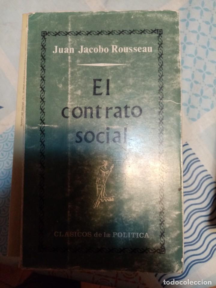 Libros de segunda mano: El contrato social de Rousseau de Cl&aacute;sicos de la pol&iacute;tica