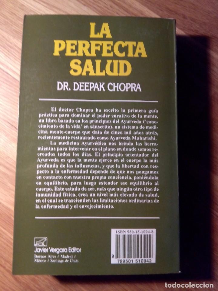 Libros de segunda mano: LA PERFECTA SALUD / DR. DEEPAK CHOPRA - Foto 2