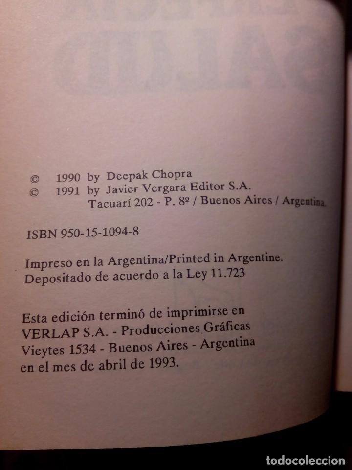 Libros de segunda mano: LA PERFECTA SALUD / DR. DEEPAK CHOPRA - Foto 3
