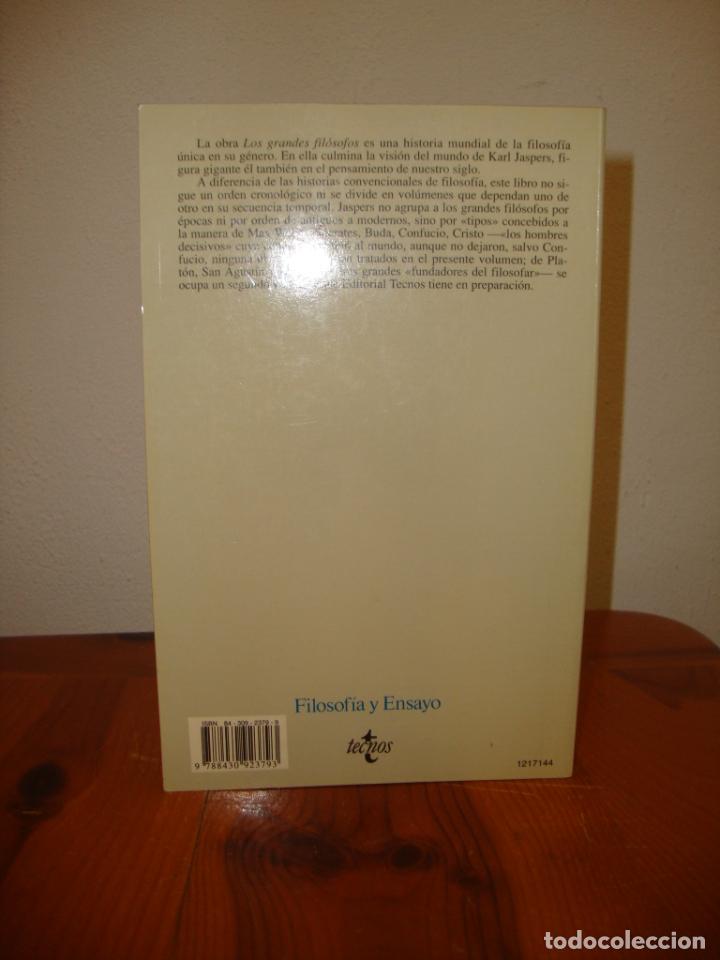 Libros de segunda mano: LOS GRANDES FILOSOFOS. LOS HOMBRES DECISIVOS: SOCRATES, BUDA, CONFUCIO, JESUS - KARL JASPERS -TECNOS - Foto 3 - 303242093