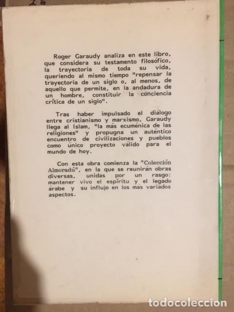 Libros de segunda mano: El testamento filos&oacute;fico de Roger Garaudy - Foto 2
