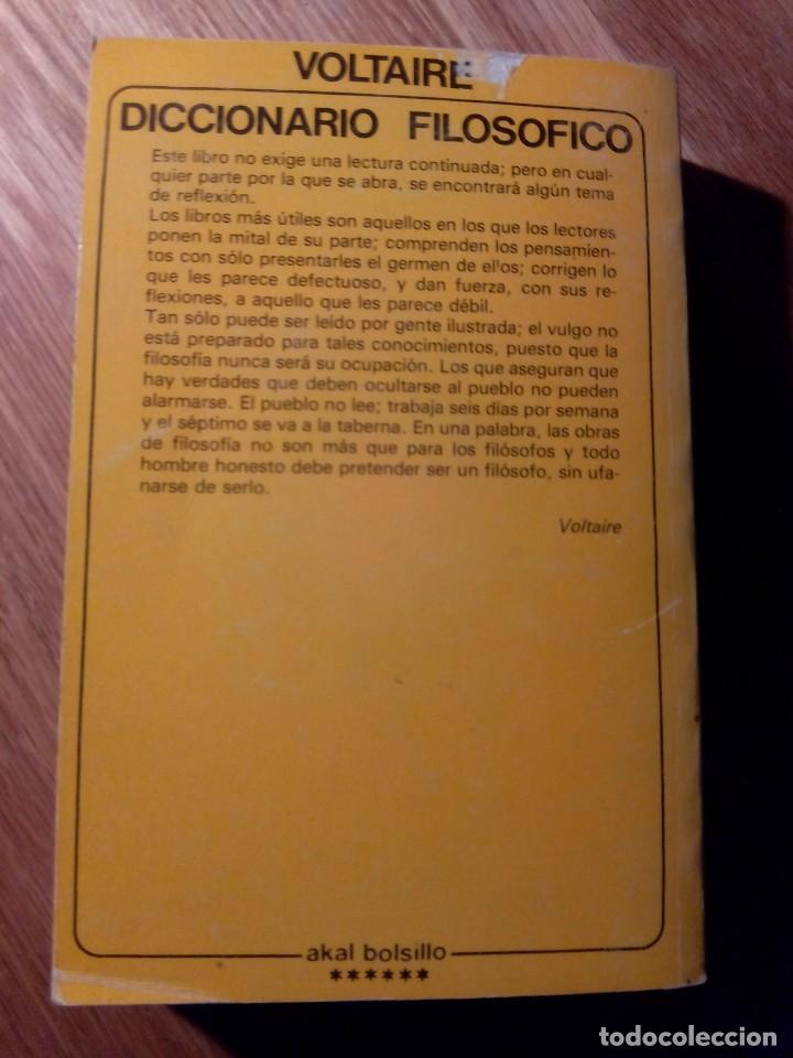 Libros de segunda mano: DICCIONARIO FILOS&Oacute;FICO / VOLTAIRE - Foto 5