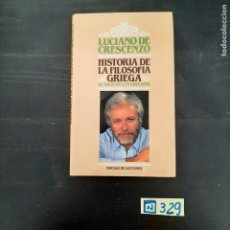Libros de segunda mano: HISTORIA DE LA FILOSOFIA GRIEGA. Lote 310312363