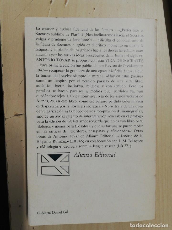 Libros de segunda mano: VIDA DE S&Oacute;CRATES. - TOVAR, Antonio. 1984 - Foto 3