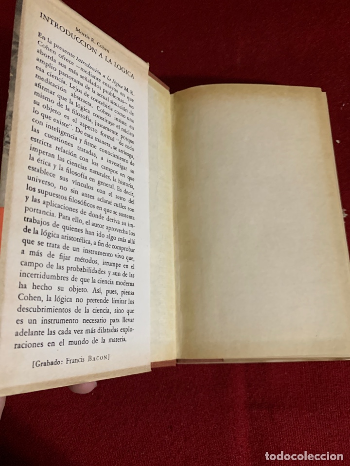 Libros de segunda mano: Introducci&oacute;n a la l&oacute;gica. Morris R. Cohen. - Foto 3