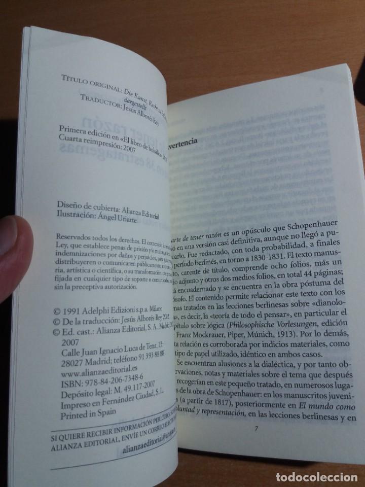 Libros de segunda mano: EL ARTE DE RAZONAR. ARTHUR SCHOPENHAUER - Foto 2