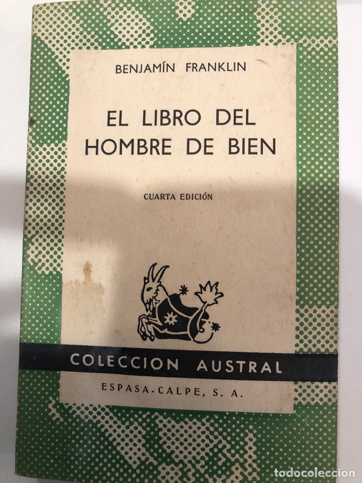 Libros de segunda mano: El libro del hombre de bien. Benjamin Franklin - Foto 1