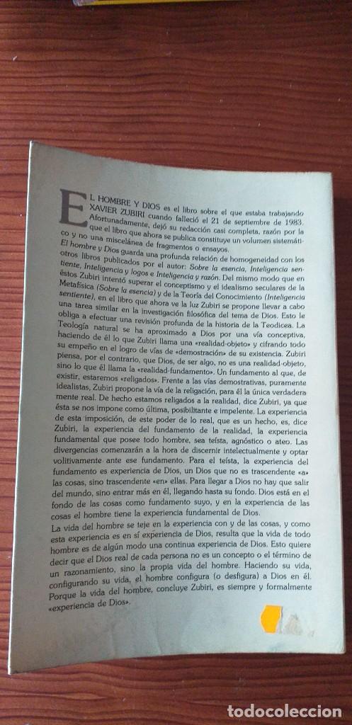 Libros de segunda mano: El Hombre y Dios. Zubiri - Foto 2