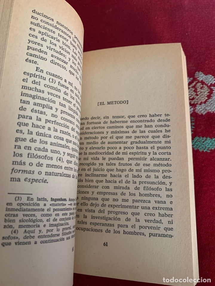 Libros de segunda mano: Discurso del m&eacute;todo. Ren&eacute; Descartes. - Foto 5