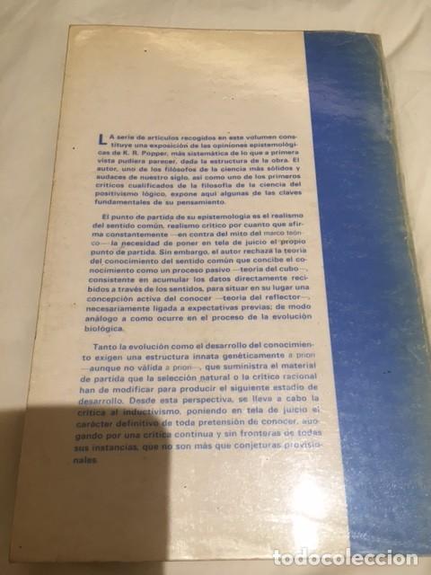 Libros de segunda mano: Conocimiento objetivo -Karl Popper- - Foto 2