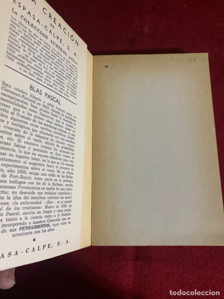 Libros de segunda mano: Pensamientos. Pascal. - Foto 3