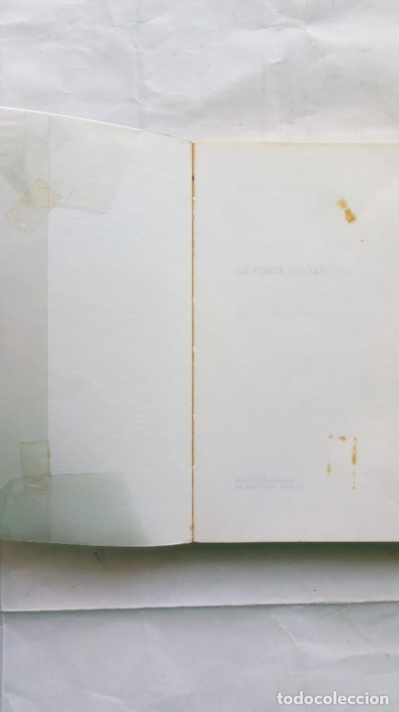 Libros de segunda mano: La f&iacute;sica social. Comte. - Foto 5