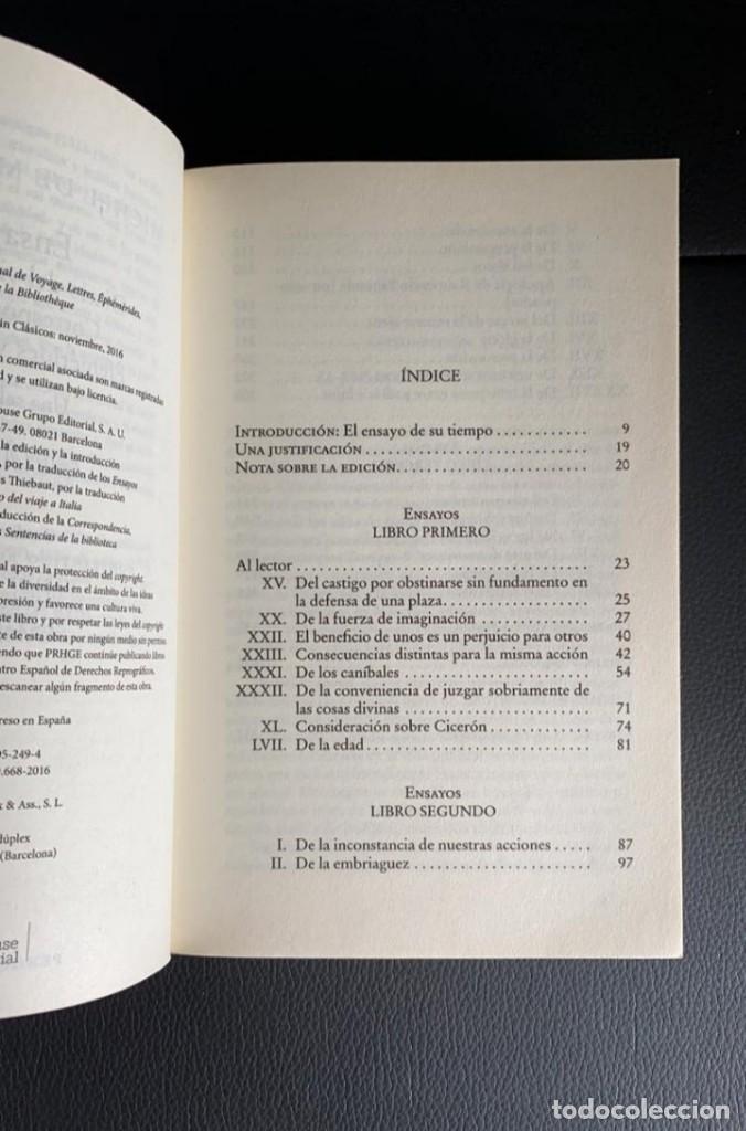 Libros de segunda mano: Montaigne, Ensayos - Foto 2