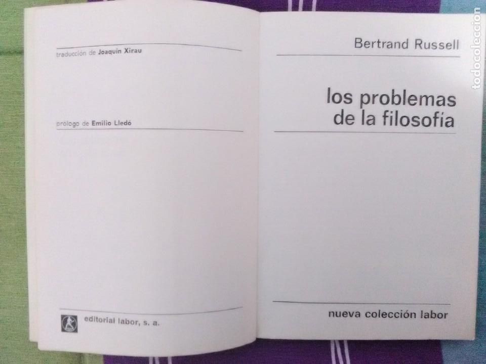 los problemas de la filosofía. bertrand russell - Comprar Libros de