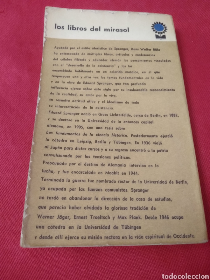Libros de segunda mano: REFLEXIONES SOBRE EL DESARROLLO DE LA EXISTENCIA.Eduard Spranger. - Foto 3