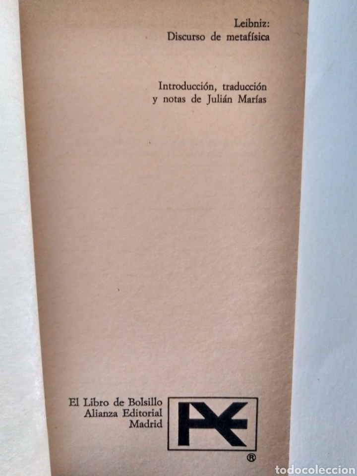 Libros de segunda mano: Discurso de metaf&iacute;sica / Leibniz - Foto 2