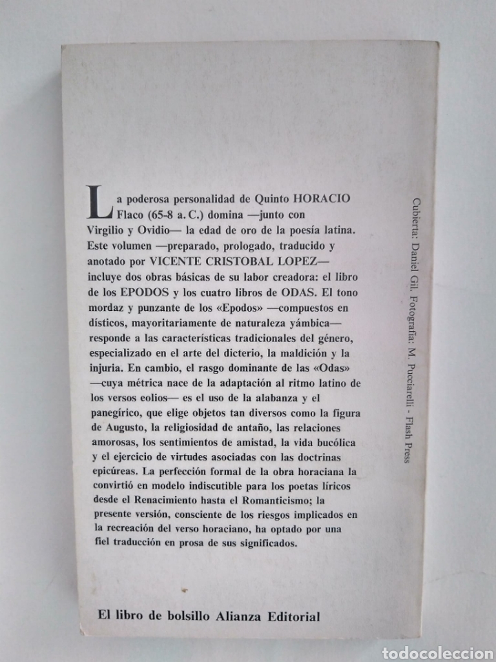Libros de segunda mano: Epodos y odas / Horacio - Foto 3