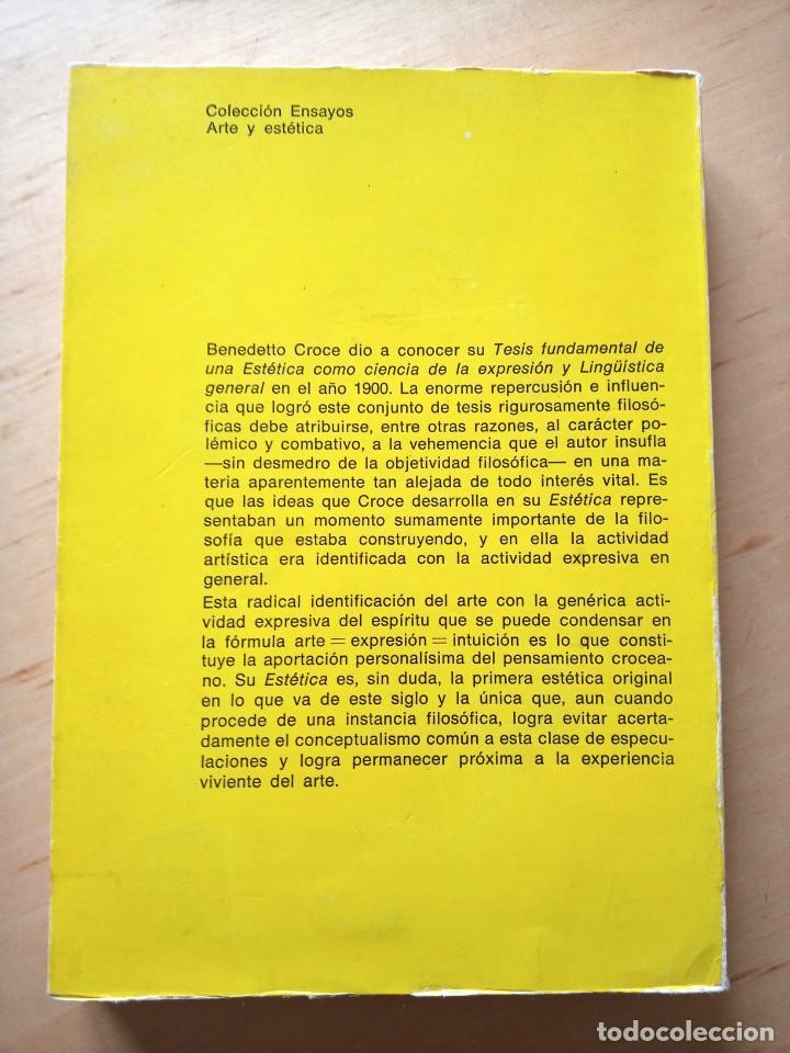 Libros de segunda mano: BENEDETTO CROCE ESTETICA - Foto 2