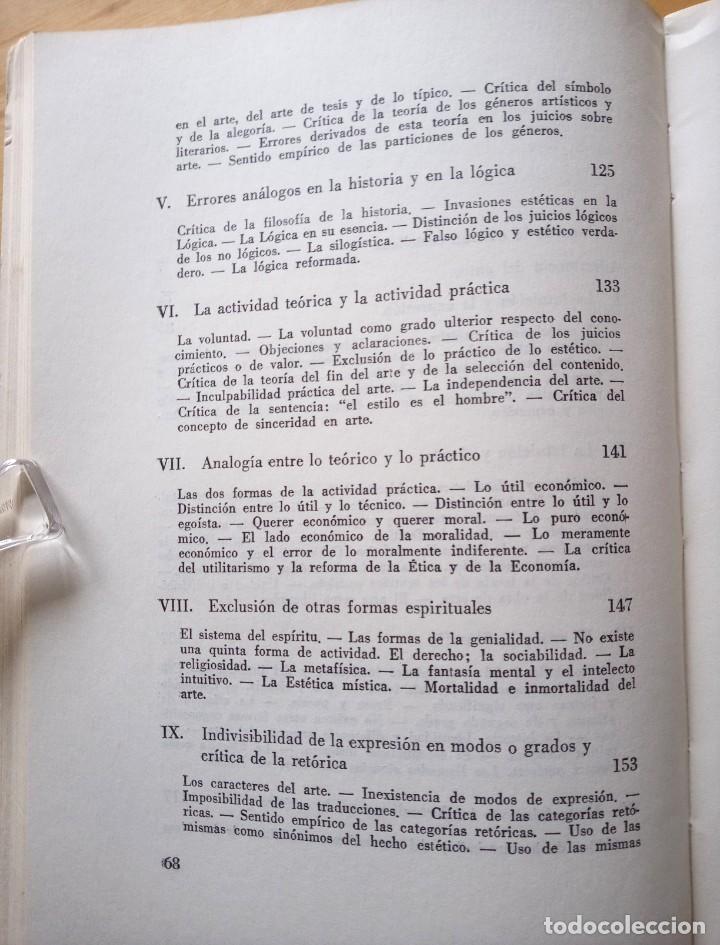 Libros de segunda mano: BENEDETTO CROCE ESTETICA - Foto 7
