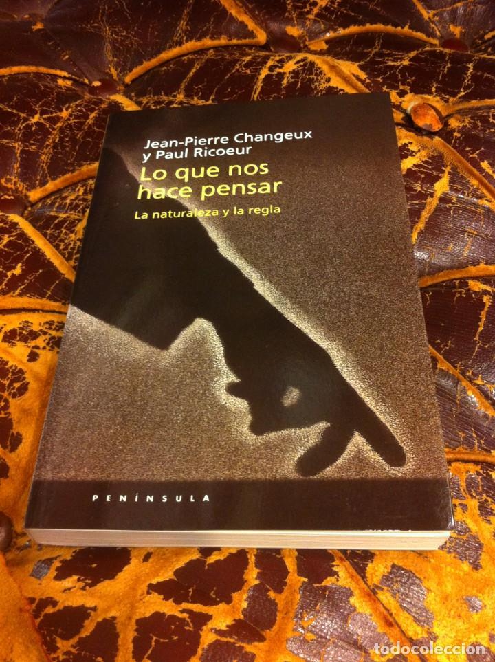 Gebrauchte B&uuml;cher: JEAN-PIERRE CHANGEUX Y PAUL RICOEUR. LO QUE NOS HACE PENSAR. LA NATURALEZA Y LA REGLA. 1999