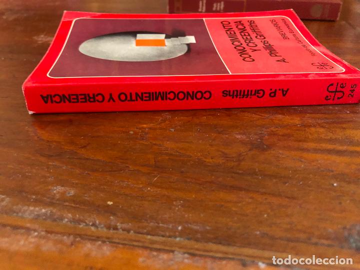 Libros de segunda mano: Conocimiento y creencia - A. Phillips Griffiths - Foto 2