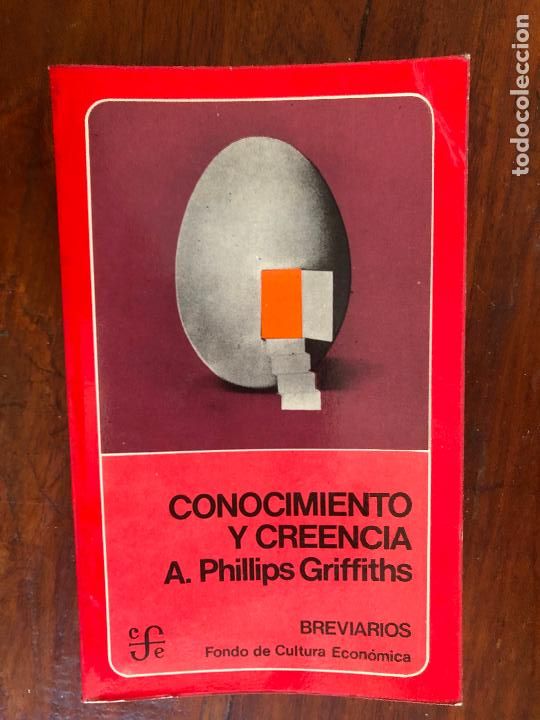 Libros de segunda mano: Conocimiento y creencia - A. Phillips Griffiths - Foto 1