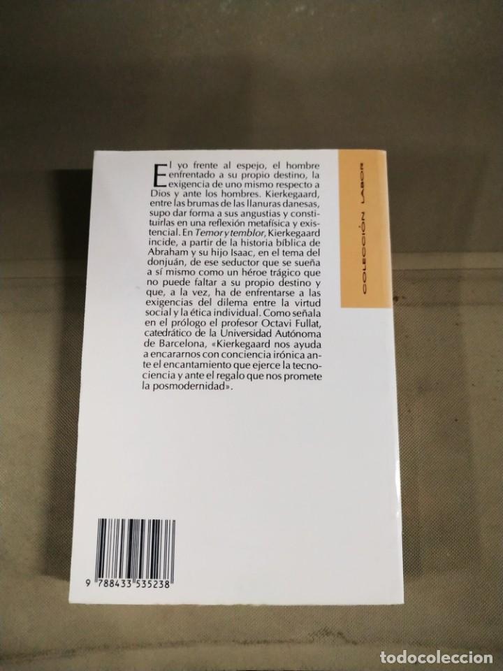 Libros de segunda mano: Temor y Temblor - Soren Kierkegaard. Labor - Foto 2