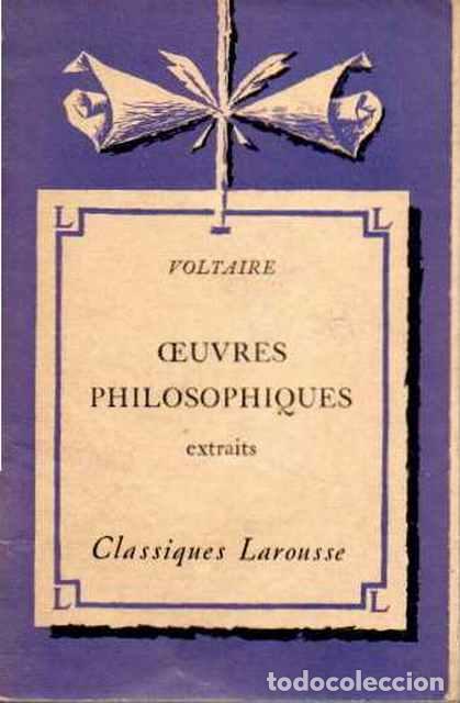 Libros de segunda mano: Oeuvres Philosophiques. Extraits - Voltaire - Foto 1