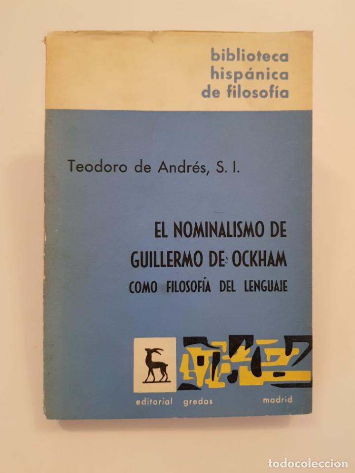 El Nominalismo De Guillermo De Ockham Como Filo - Comprar Libros De ...