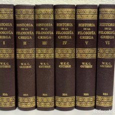 Libros de segunda mano: HISTORIA DE LA FILOSOFIA GRIEGA EN 6 TOMOS - SW. K. C. GUTHRIE. Lote 340530533
