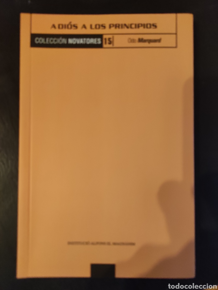 Libros de segunda mano: Adi&oacute;s a los principios.Odo Marquad - Foto 1